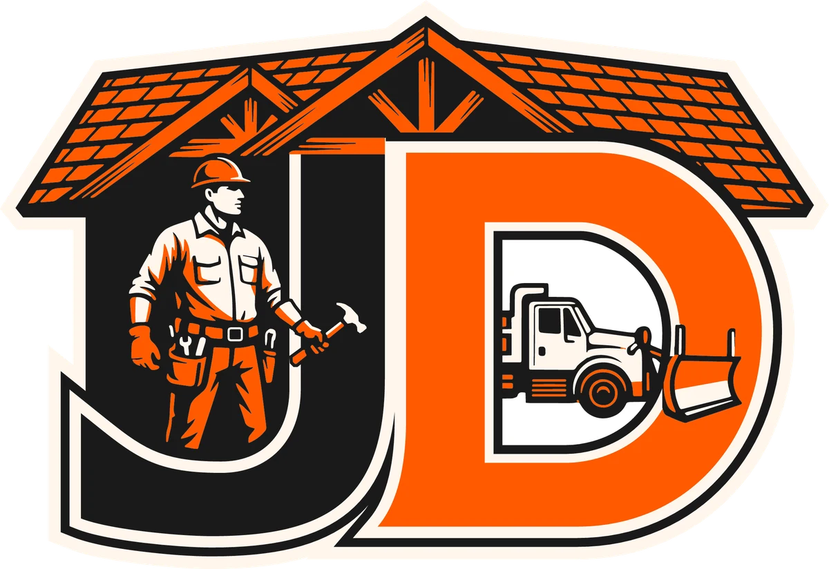 OnPoint JD logo with the snow plow truck in the D